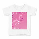 tシャツ キッズ 半袖 白地 デザイン 120 サイズ Tシャツ ティーシャツ T shirt 005038 ハート ピンク イラスト(4)