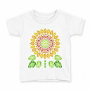 tシャツ キッズ 半袖 白地 デザイン 140 サイズ Tシャツ ティーシャツ T shirt 005195 ひまわり 宝石 イラスト(4)