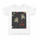 tシャツ キッズ 半袖 白地 デザイン 160 サイズ Tシャツ ティーシャツ T shirt 005202 ドクロ 骸骨 黒(4)