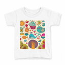 tシャツ キッズ 半袖 白地 デザイン 150 サイズ Tシャツ ティーシャツ T shirt 005298 くじら カエル イラスト(4)