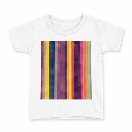 tシャツ キッズ 半袖 白地 デザイン 110 サイズ Tシャツ ティーシャツ T shirt 005380 しましま カラフル 模様 tシャツ キッズ 半袖 白地 デザイン 110 サイズ Tシャツ ティーシャツ T shirt 005380 しましま カラフル 模様
