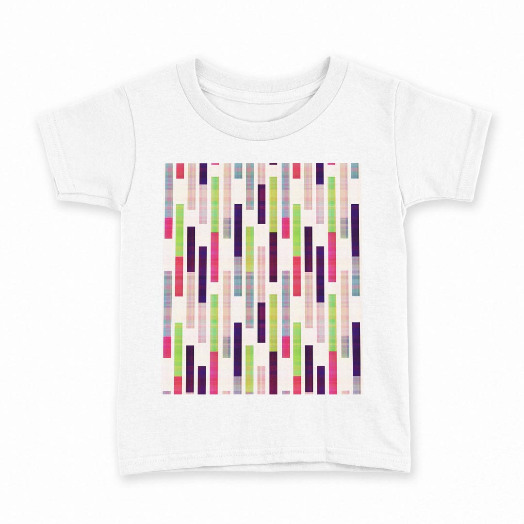 tシャツ キッズ 半袖 白地 デザイン 100 サイズ Tシャツ ティーシャツ T shirt 005484 カラフル　模様