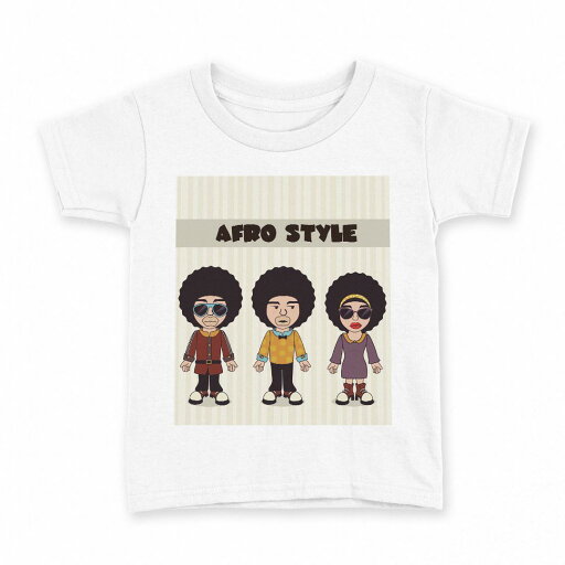 tシャツ キッズ 半袖 白地 デザイン 150 サイズ Tシャツ ティーシャツ T shirt 005788 アフロ キャラクター tシャツ キッズ 半袖 白地 デザイン 150 サイズ Tシャツ ティーシャツ T shirt 005788 アフロ キャラクター