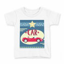 tシャツ キッズ 半袖 白地 デザイン 100 サイズ Tシャツ ティーシャツ T shirt 006265 車 イラスト(4)