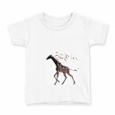 tシャツ キッズ 半袖 白地 デザイン 150 サイズ Tシャツ ティーシャツ T shirt 006402 花 動物(4)