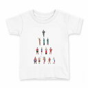 tシャツ キッズ 半袖 白地 デザイン 150 サイズ Tシャツ ティーシャツ T shirt 006645 兵隊 人物(4)