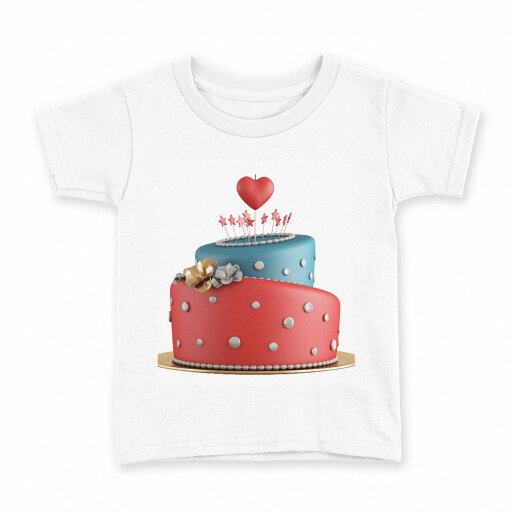tシャツ キッズ 半袖 白地 デザイン 160 サイズ Tシャツ ティーシャツ T shirt 006744 ケーキ ハート tシャツ キッズ 半袖 白地 デザイン 160 サイズ Tシャツ ティーシャツ T shirt 006744 ケーキ ハート