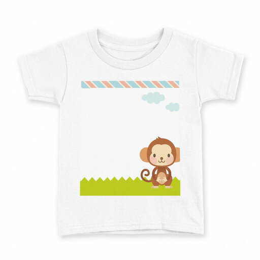 tシャツ キッズ 半袖 白地 デザイン 140 サイズ Tシャツ ティーシャツ T shirt 006828 さる キャラクター tシャツ キッズ 半袖 白地 デザイン 140 サイズ Tシャツ ティーシャツ T shirt 006828 さる キャラクター