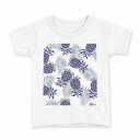 tシャツ キッズ 半袖 白地 デザイン 150 サイズ Tシャツ ティーシャツ T shirt 006874 パイナップル 果物 模様(4)