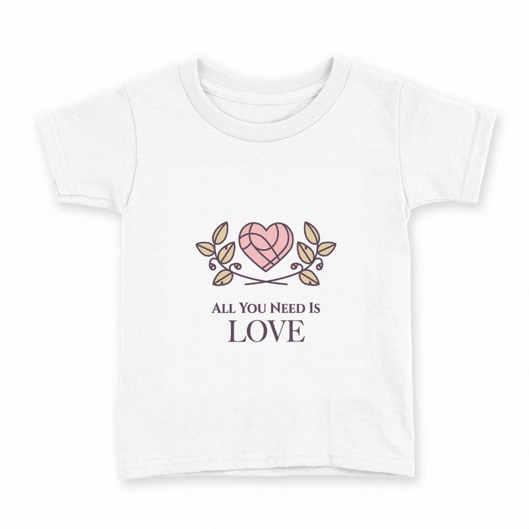 tシャツ キッズ 半袖 白地 デザイン 150 サイズ Tシャツ ティーシャツ T shirt 007023 ハート 英語 文字