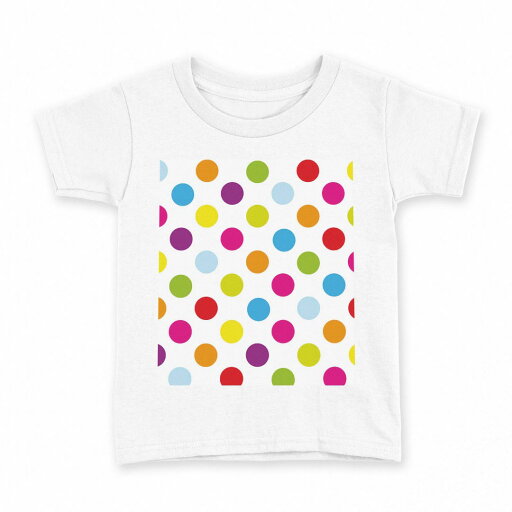 tシャツ キッズ 半袖 白地 デザイン 140 サイズ Tシャツ ティーシャツ T shirt 007105 水玉 カラフル 模様 tシャツ キッズ 半袖 白地 デザイン 140 サイズ Tシャツ ティーシャツ T shirt 007105 水玉 カラフル 模様