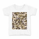 tシャツ キッズ 半袖 白地 デザイン 160 サイズ Tシャツ ティーシャツ T shirt 007132 迷彩 模様(4)