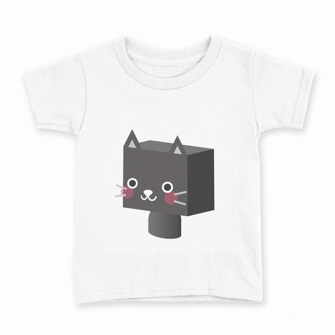 tシャツ キッズ 半袖 白地 デザイン 140 サイズ Tシャツ ティーシャツ T shirt 007134 ねこ　キャラク..
