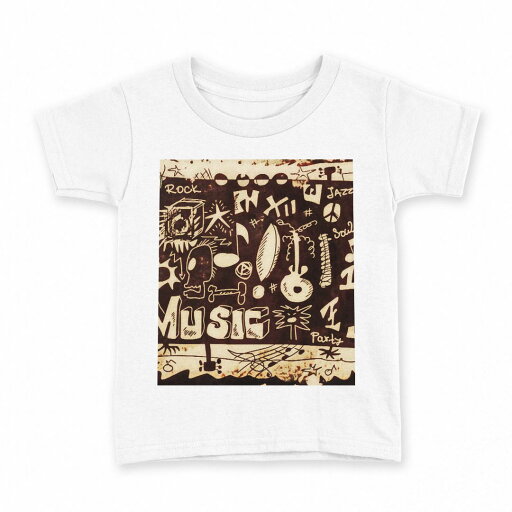 tシャツ キッズ 半袖 白地 デザイン 140 サイズ Tシャツ ティーシャツ T shirt 007376 音楽 楽器 音符 イラスト tシャツ キッズ 半袖 白地 デザイン 140 サイズ Tシャツ ティーシャツ T shirt 007376 音楽 楽器 音符 イラスト