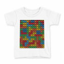 tシャツ キッズ 半袖 白地 デザイン 130 サイズ Tシャツ ティーシャツ T shirt 007717 カラフル ドット 模様(4)