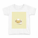 tシャツ キッズ 半袖 白地 デザイン 120 サイズ Tシャツ ティーシャツ T shirt 007852 ひつじ 羊 イラスト キャラクター(4)