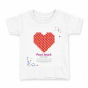 tシャツ キッズ 半袖 白地 デザイン 120 サイズ Tシャツ ティーシャツ T shirt 007952 赤 レッド ハート カラフル(4)
