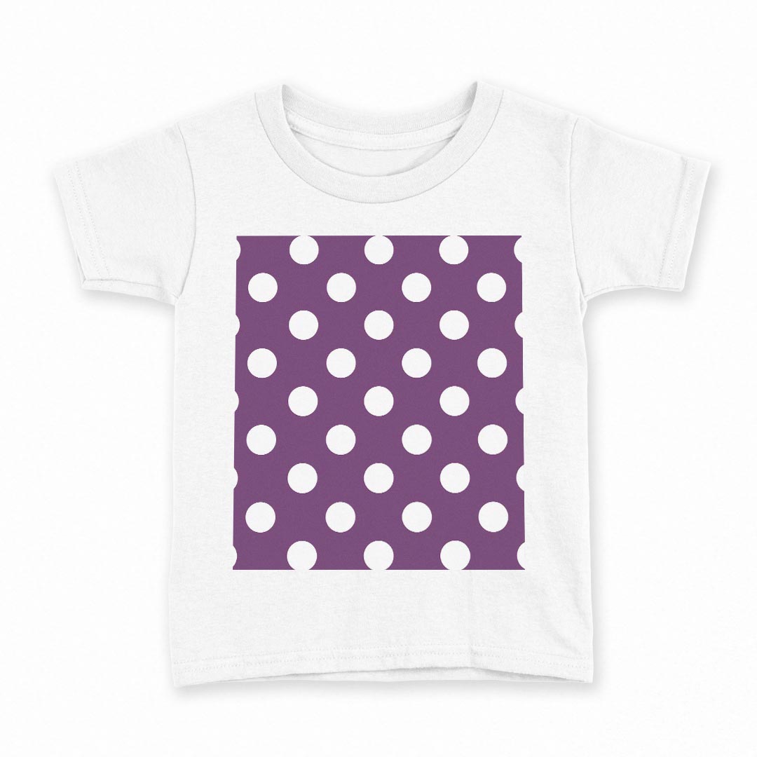 tシャツ キッズ 半袖 白地 デザイン 140 サイズ Tシャツ ティーシャツ T shirt 009071 シンプル　水玉..