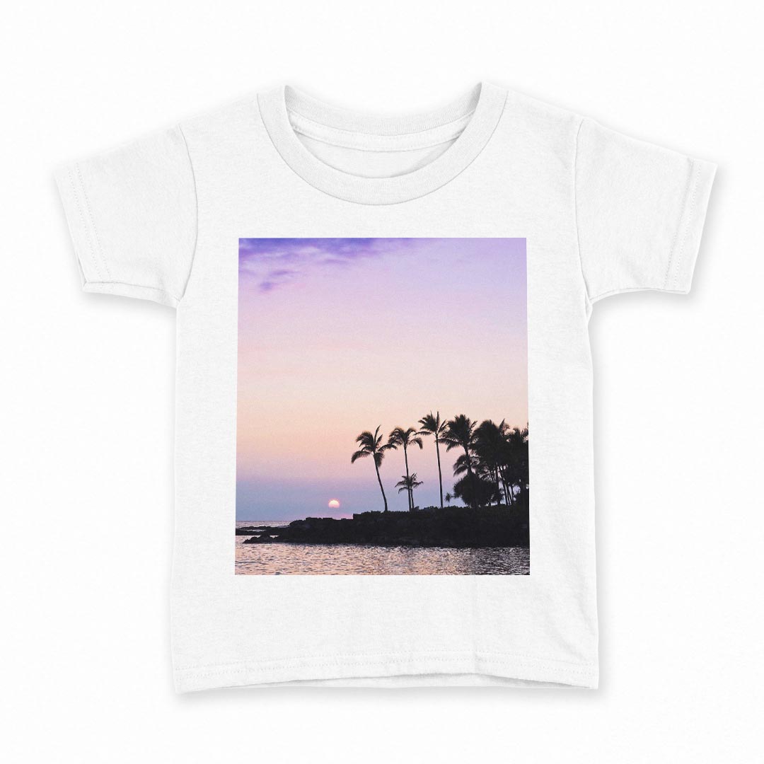 tシャツ キッズ 半袖 白地 デザイン 140 サイズ Tシャツ ティーシャツ T shirt 009393 風景　景色　写真