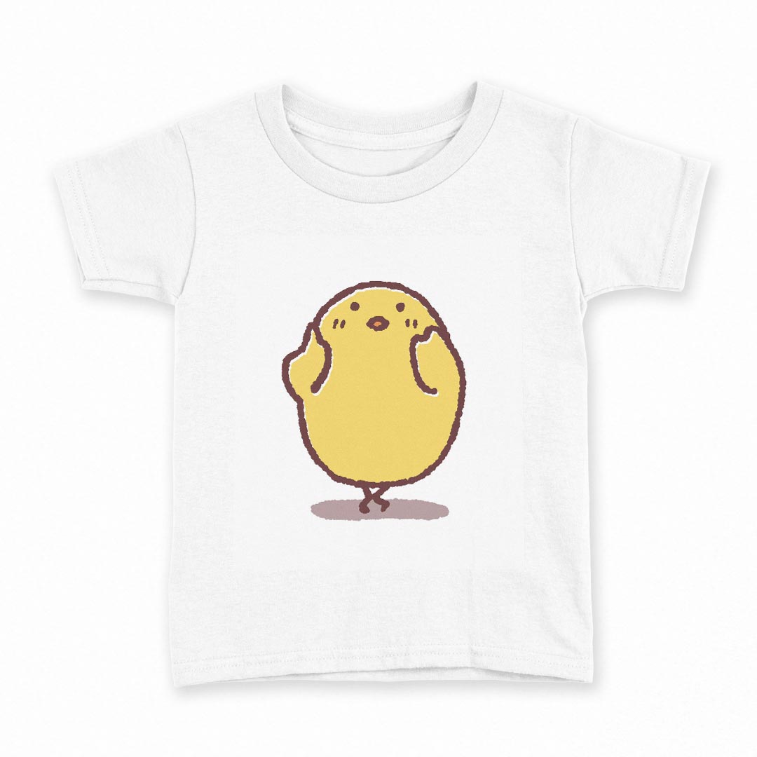 tシャツ キッズ 半袖 白地 デザイン 90 Tシャツ ティーシャツ T shirt 009554 鳥　ひよこ　キャラクター
