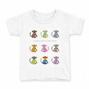 tシャツ キッズ 半袖 白地 デザイン 90 Tシャツ ティーシャツ T shirt 009568 動物 猿 虹(4)