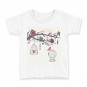 tシャツ キッズ 半袖 白地 デザイン 110 サイズ Tシャツ ティーシャツ T shirt 009658 鳥 アジアン(4)
