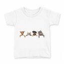 tシャツ キッズ 半袖 白地 デザイン 130 サイズ Tシャツ ティーシャツ T shirt 009675 犬 猫 写真(4)