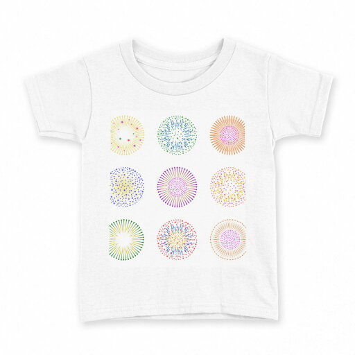 tシャツ キッズ 半袖 白地 デザイン 120 サイズ Tシャツ ティーシャツ T shirt 009686 花火 カラフル シンプル tシャツ キッズ 半袖 白地 デザイン 120 サイズ Tシャツ ティーシャツ T shirt 009686 花火 カラフル シンプル