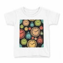 tシャツ キッズ 半袖 白地 デザイン 140 サイズ Tシャツ ティーシャツ T shirt 009701 時計 アンティーク(4)