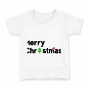 tシャツ キッズ 半袖 白地 デザイン 130 サイズ Tシャツ ティーシャツ T shirt 009720 クリスマス ツリー 英語