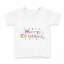 tシャツ キッズ 半袖 白地 デザイン 160 サイズ Tシャツ ティーシャツ T shirt 010012 クリスマス 英語 カラフル(4)