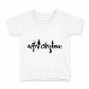 tシャツ キッズ 半袖 白地 デザイン 110 サイズ Tシャツ ティーシャツ T shirt 010019 クリスマス 英語 白 黒(4)