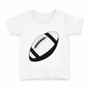 tシャツ キッズ 半袖 白地 デザイン 160 サイズ Tシャツ ティーシャツ T shirt 010184 スポーツ ラグビー ボール(4)