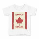 tシャツ キッズ 半袖 白地 デザイン 90 Tシャツ ティーシャツ T shirt 010427 外国 カナダ マーク(4)