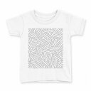 tシャツ キッズ 半袖 白地 デザイン 120 サイズ Tシャツ ティーシャツ T shirt 010584 模様 グレー 白(4)
