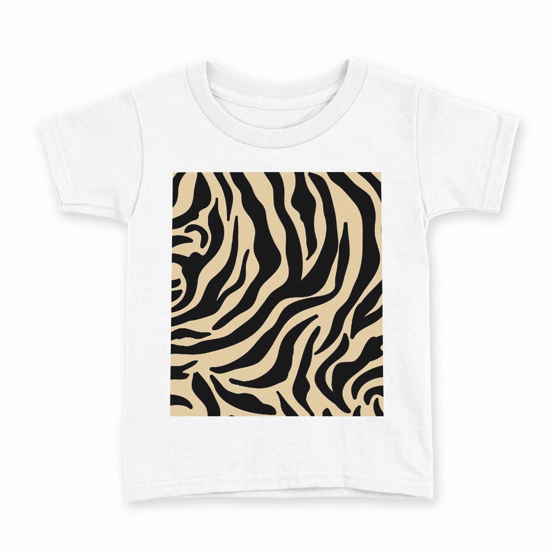 T-Shirts （Short Sleeve） - tシャツ キッズ 半袖 白地 デザイン 100 サイズ Tシャツ ティーシャツ T shirt 010642 ゼブラ　動物　模様