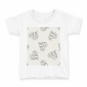 tシャツ キッズ 半袖 白地 デザイン 120 サイズ Tシャツ ティーシャツ T shirt 010709 オットセイ 動物 生き物(4)