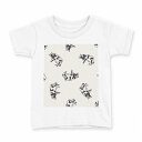 tシャツ キッズ 半袖 白地 デザイン 150 サイズ Tシャツ ティーシャツ T shirt 010713 うし 動物 白 黒(4)