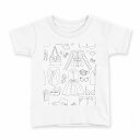 tシャツ キッズ 半袖 白地 デザイン 120 サイズ Tシャツ ティーシャツ T shirt 010789 ファッション おしゃれ ガーリー(4)