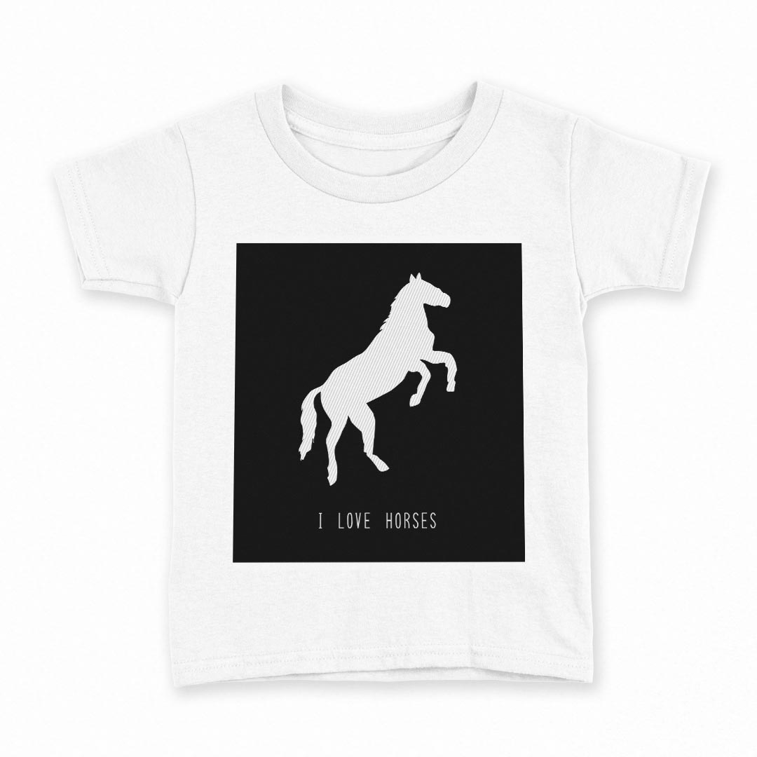 Other - tシャツ キッズ 半袖 白地 デザイン 150 サイズ Tシャツ ティーシャツ T shirt 010960 馬　動物　LOVE