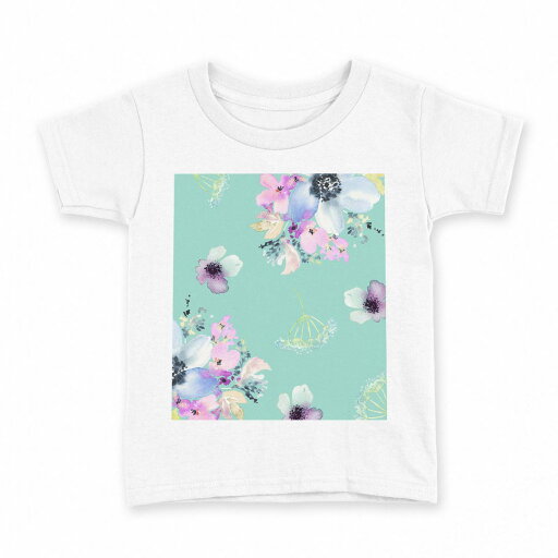tシャツ キッズ 半袖 白地 デザイン 130 サイズ Tシャツ ティーシャツ T shirt 011111 花 水彩 カラフル tシャツ キッズ 半袖 白地 デザイン 130 サイズ Tシャツ ティーシャツ T shirt 011111 花 水彩 カラフル