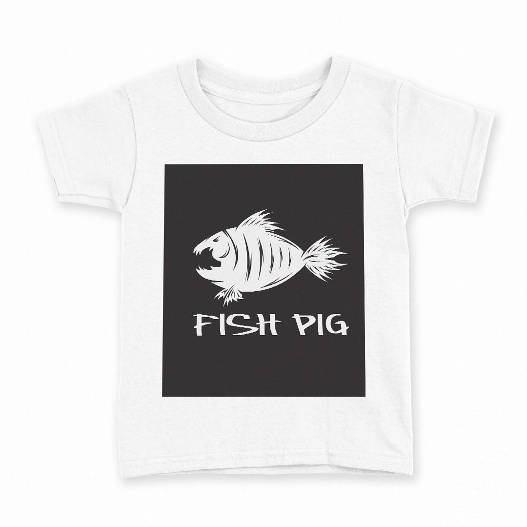tシャツ キッズ 半袖 白地 デザイン 90 Tシャツ ティーシャツ T shirt 011119 魚　生き物　海
