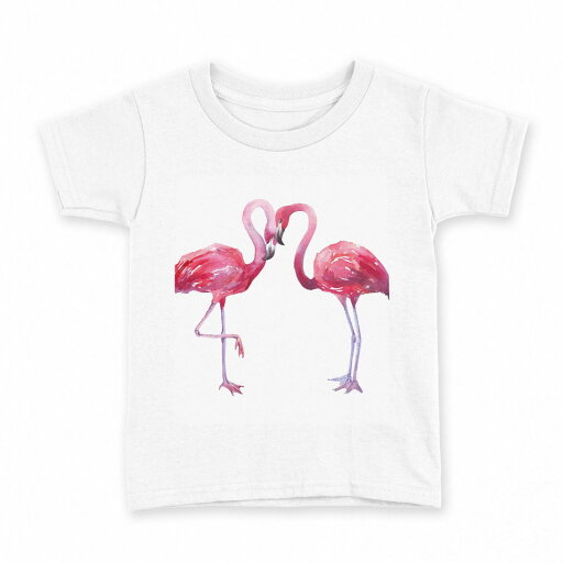 tシャツ キッズ 半袖 白地 デザイン 90 Tシャツ ティーシャツ T shirt 011411 フラミンゴ ピンク 鳥 tシャツ キッズ 半袖 白地 デザイン 90 Tシャツ ティーシャツ T shirt 011411 フラミンゴ ピンク 鳥