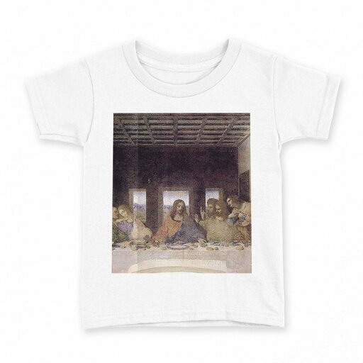 tシャツ キッズ 半袖 白地 デザイン 140 サイズ Tシャツ ティーシャツ T shirt 011457 最後の晩餐 絵画 イラスト tシャツ キッズ 半袖 白地 デザイン 140 サイズ Tシャツ ティーシャツ T shirt 011457 最後の晩餐 絵画 イラスト