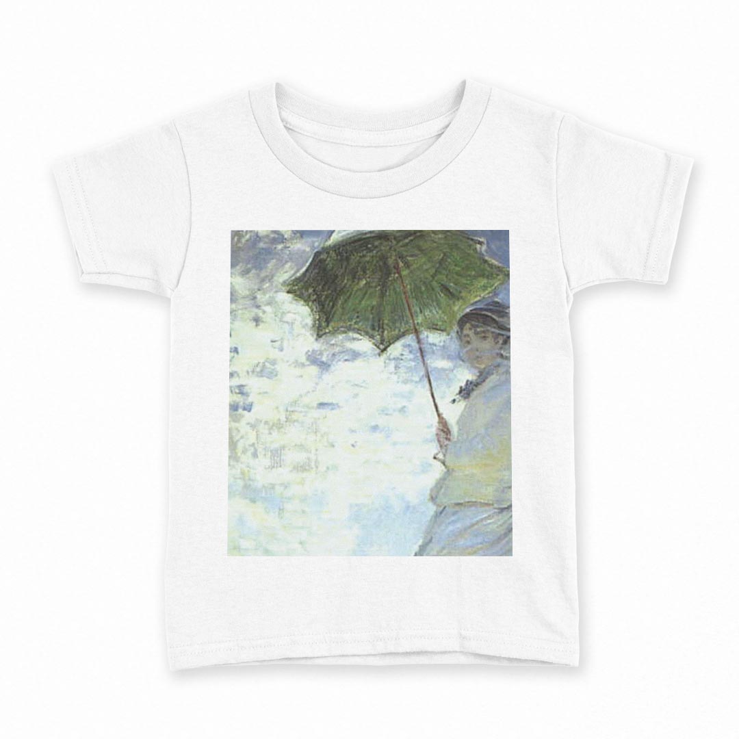 tシャツ キッズ 半袖 白地 デザイン 110 サイズ Tシャツ ティーシャツ T shirt 011461 イラスト　人物　絵画