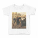 tシャツ キッズ 半袖 白地 デザイン 110 サイズ Tシャツ ティーシャツ T shirt 011467 イラスト 人物 絵画(4)