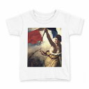 tシャツ キッズ 半袖 白地 デザイン 150 サイズ Tシャツ ティーシャツ T shirt 011471 イラスト 人物 絵画(4)