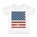 tシャツ キッズ 半袖 白地 デザイン 150 サイズ Tシャツ ティーシャツ T shirt 011606 アメリカ 外国 国旗(4)