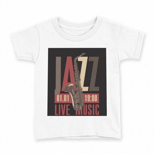 tシャツ キッズ 半袖 白地 デザイン 110 サイズ Tシャツ ティーシャツ T shirt 011649 音楽 ジャズ 英語 tシャツ キッズ 半袖 白地 デザイン 110 サイズ Tシャツ ティーシャツ T shirt 011649 音楽 ジャズ 英語