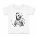tシャツ キッズ 半袖 白地 デザイン 90 Tシャツ ティーシャツ T shirt 011659 骸骨 ドクロ 死神(4)